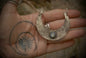 Moonstone Moon Necklace