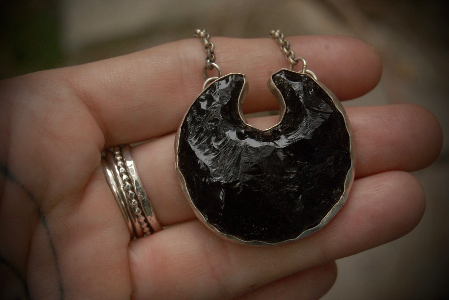 Black Moon Necklace