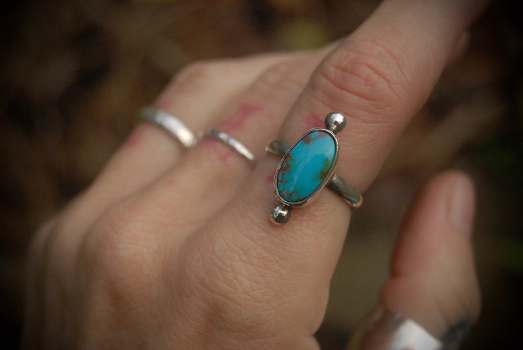 Turquoise Stack Ring sz-5.5