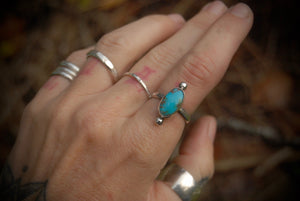 Turquoise Stack Ring sz-5.5