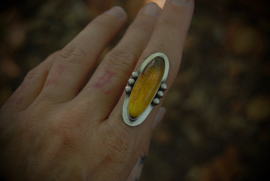 MTO Amber Ring or Neckalce