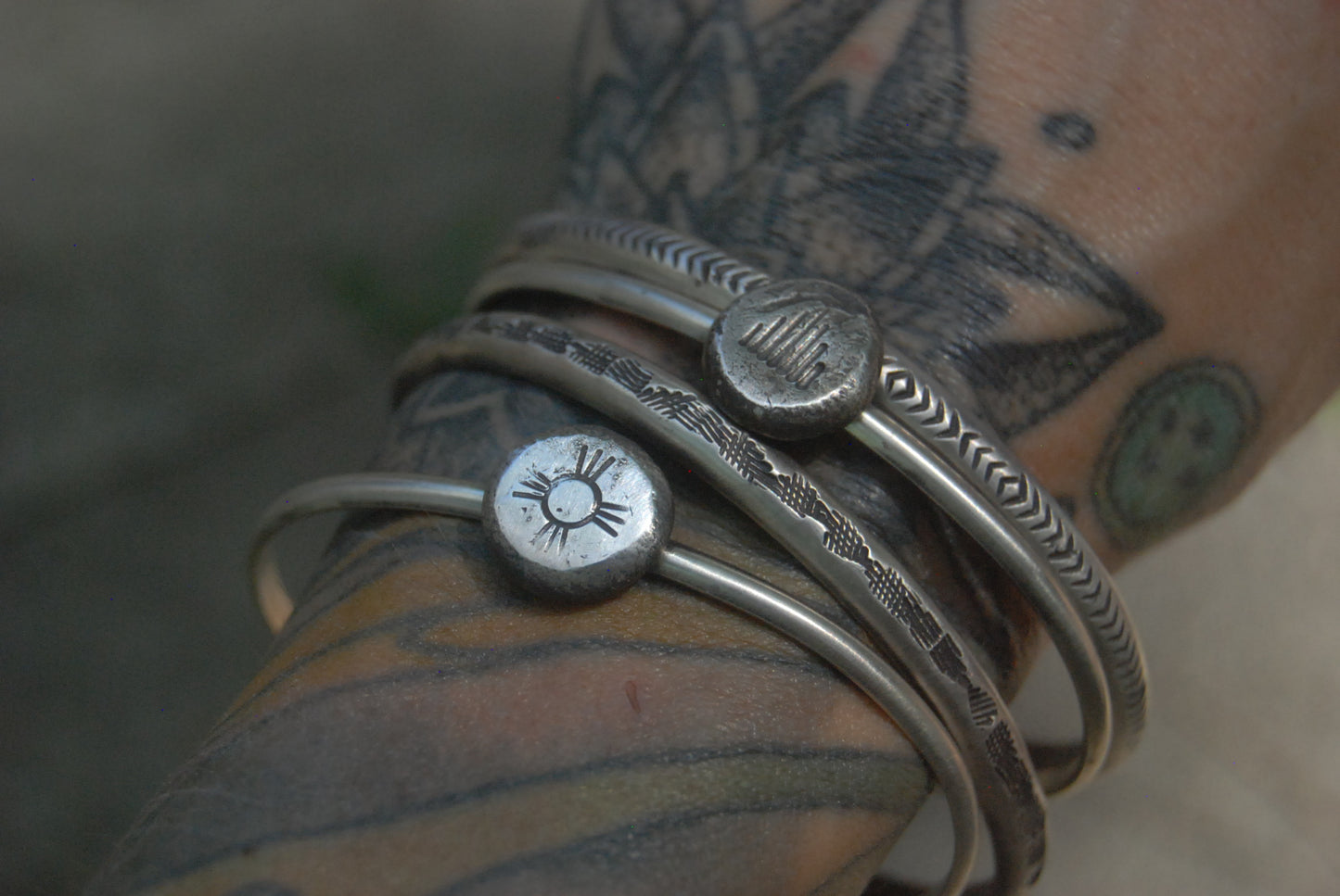 MTO rustic rain stack cuff