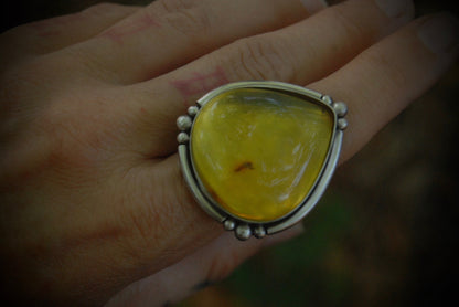 MTO Amber Ring or Necklace