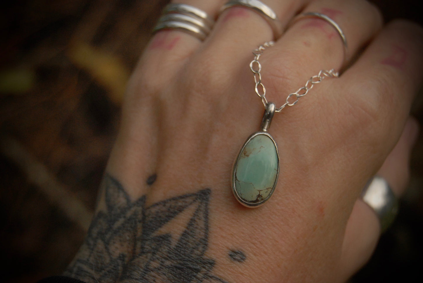 Turquoise Drop Necklace