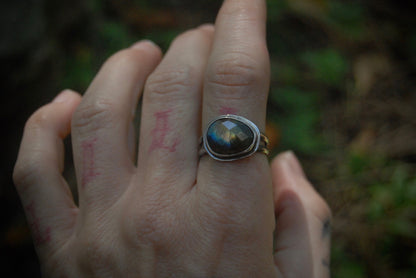 SZ-7.25 Rose Cut Lab Ring 1
