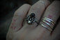 onyx spider ring |size-5.5|