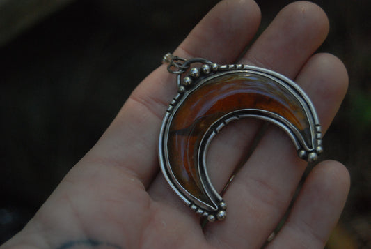 Amber Moon Pendant