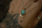 Turquoise Moon Drop Necklace