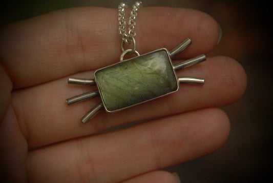 Square Labradorite Necklace