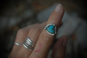 Blue Stack Ring sz-5.5