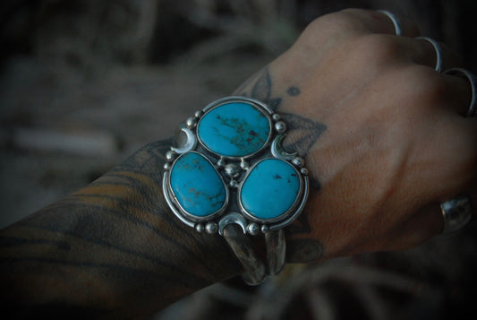 Turquoise Moon Cuff