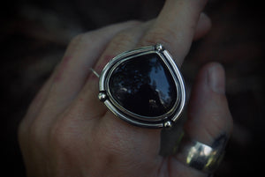 Obsidian Ring sz-7