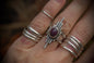 Pink Sapphire August Ring sz-5.5