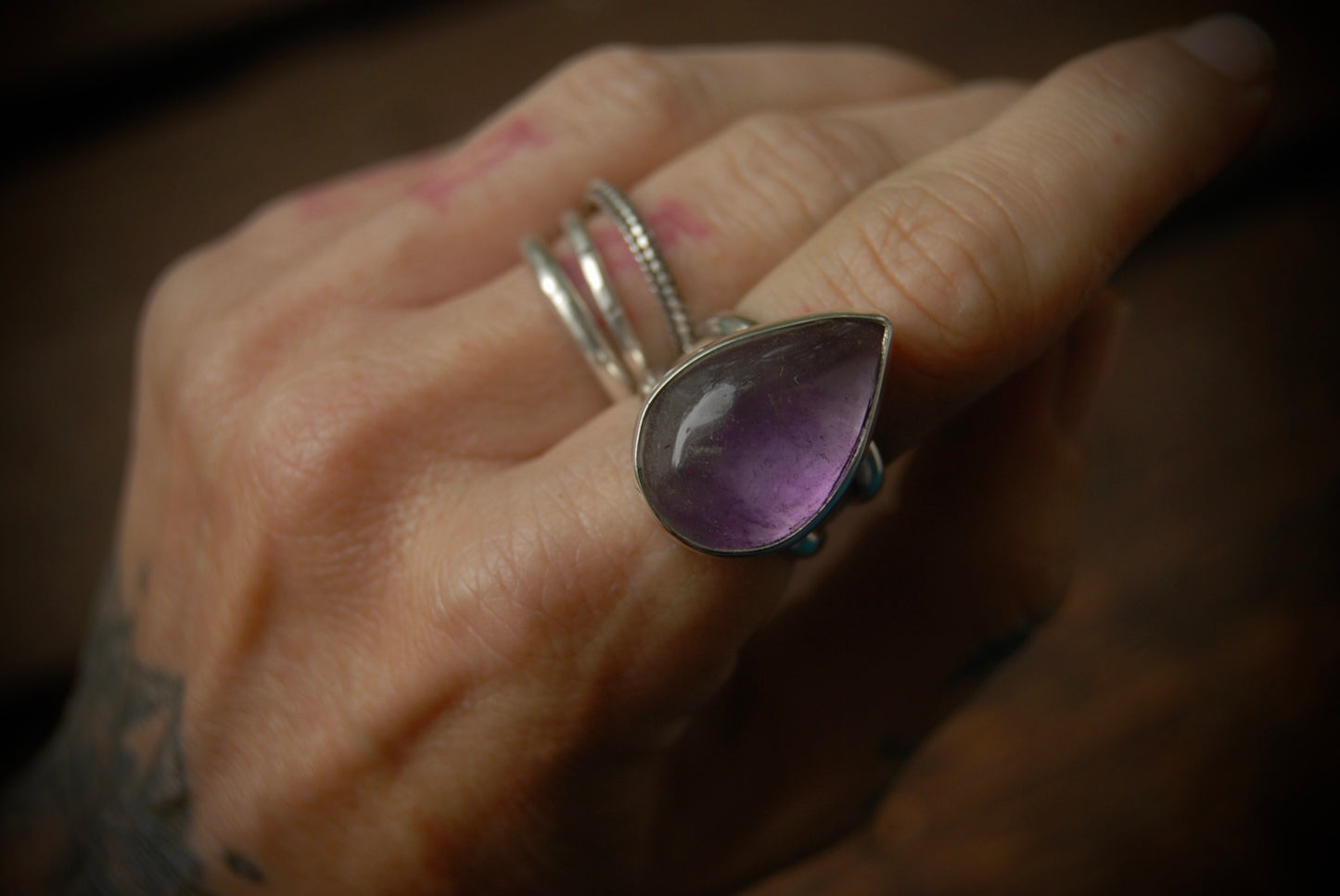 Simple Amethyst Ring sz-6