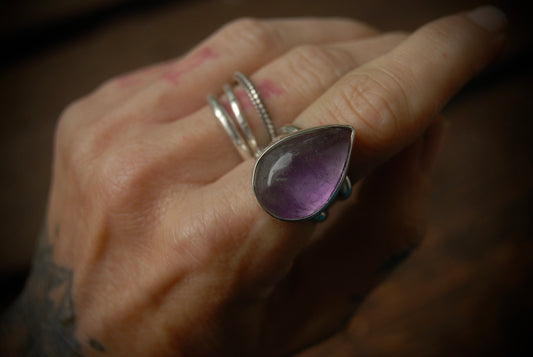 Simple Amethyst Ring sz-6