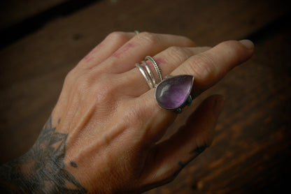 Simple Amethyst Ring sz-6