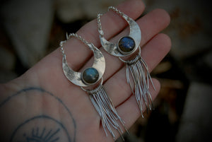 Moon Fringe Earrings