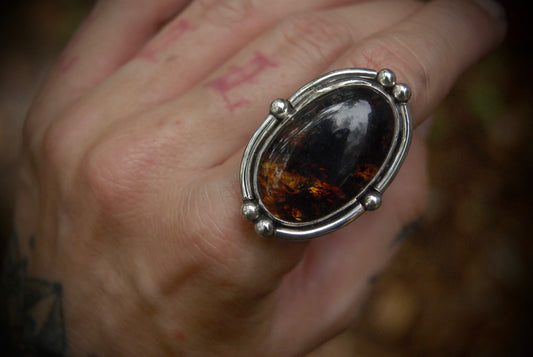 Amber ring sz-7